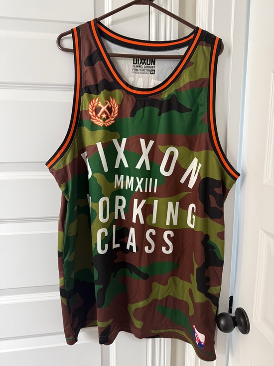 DIXXON Other - Dixxon Camo Tank Top with Orange Trim